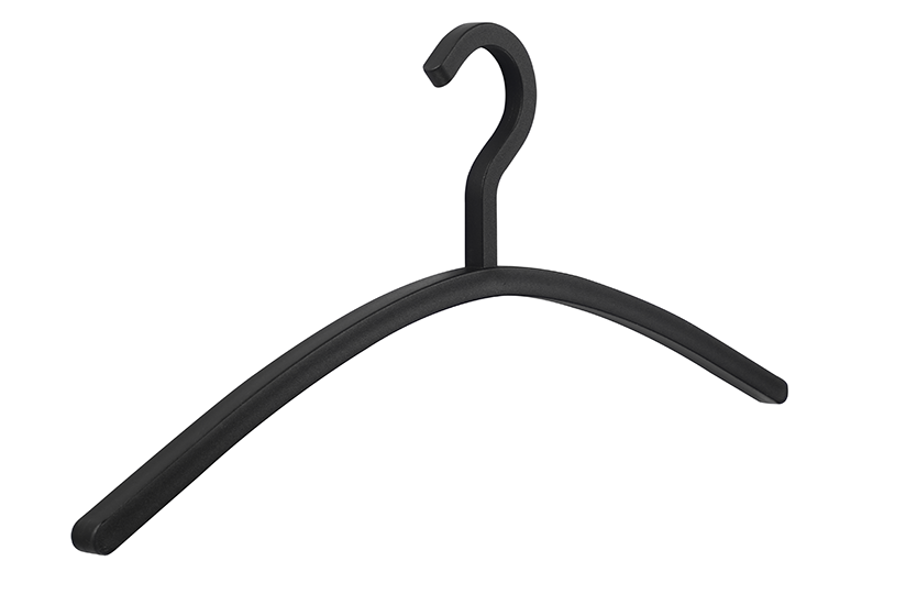 Alessi Carree kledinghanger in zwart, los exemplaar