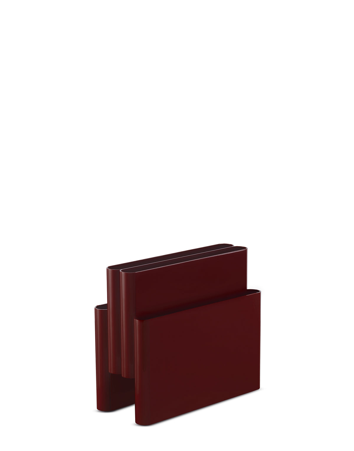 Kartell tijdschriftenrek Bordeaux, vooraanzicht in lichte hoek
