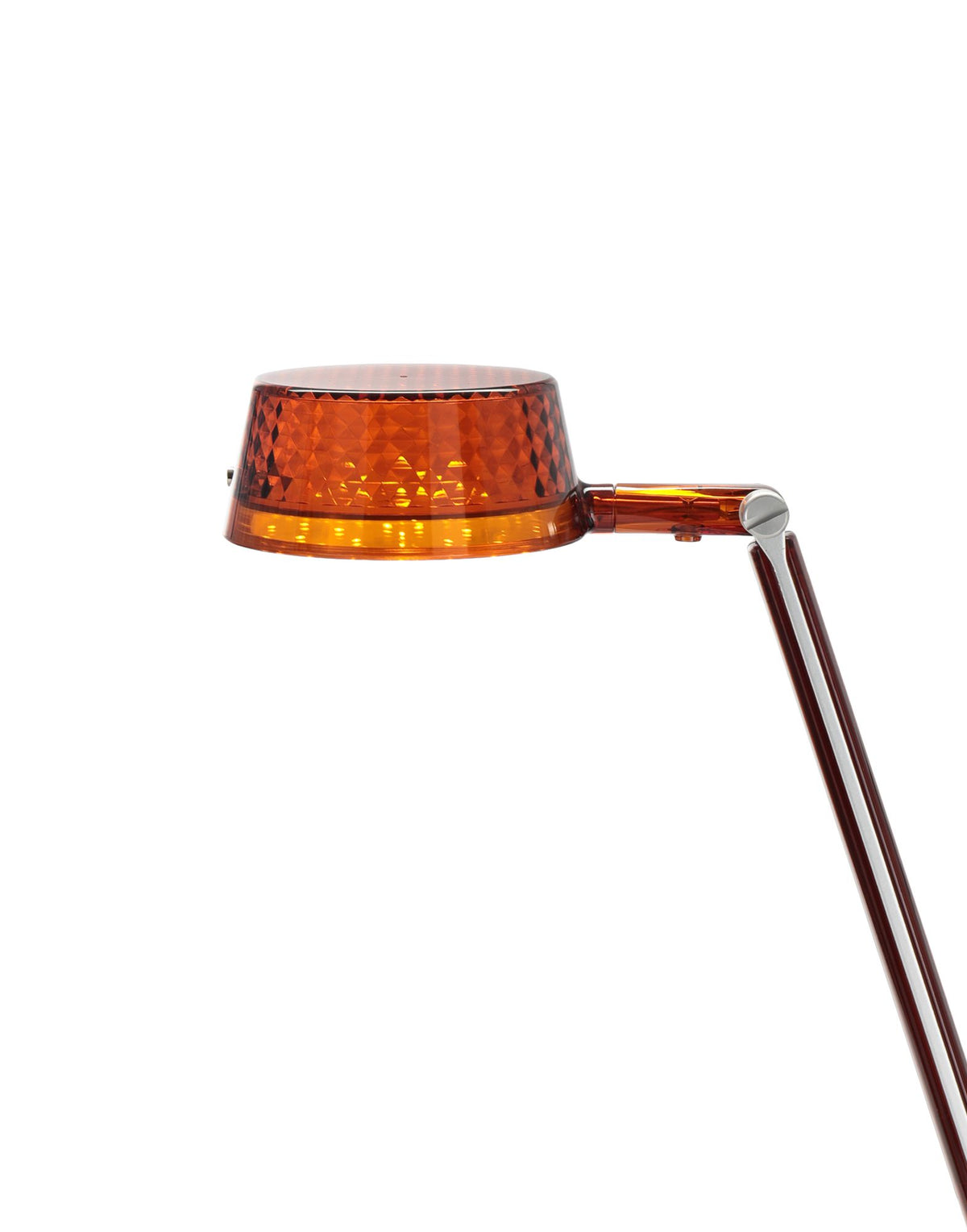 Detail of cup of the Aledin Dec in amber polycarbonate