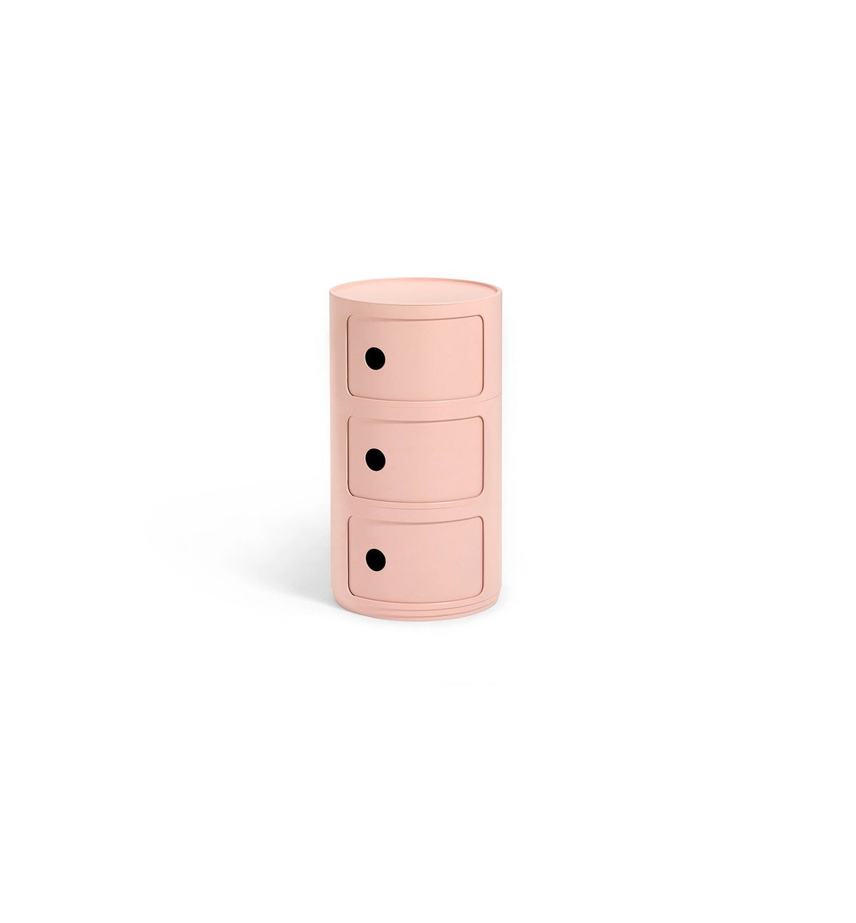 Kartell Componibili opbergkastje van Anna Castelli Ferrieri, roze, drie gesloten laden