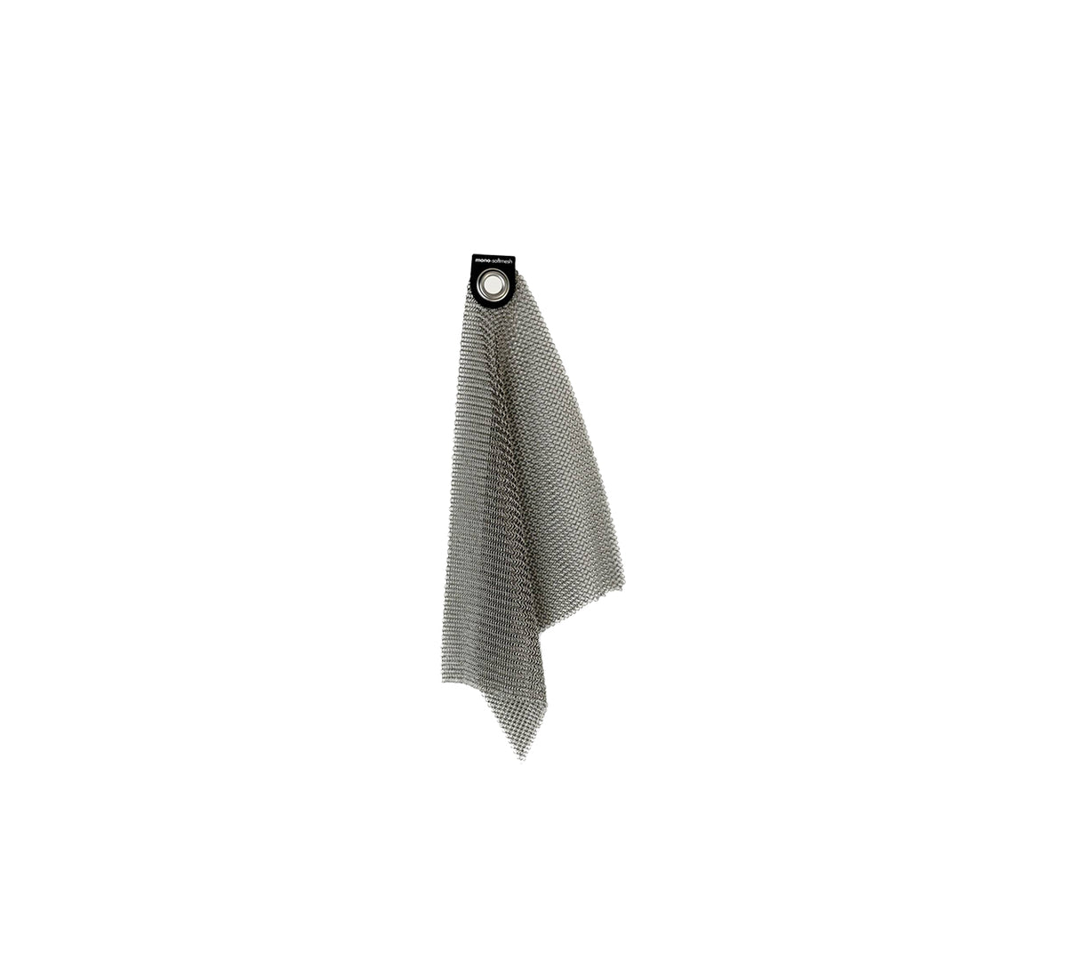 Mono Softmesh reinigingsdoek van roestvrijstalen ringen met ophangoog