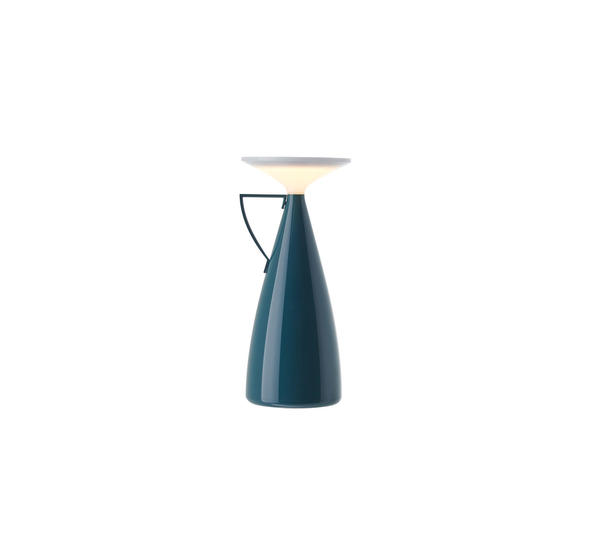Camomille tafellamp van Kartell in petrol, vorm van een theepot