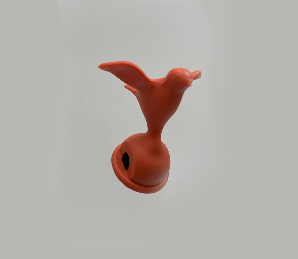Alessi vogeldop van Richard Sapper voor fluitketel 9093, oranje, 1 liter versie