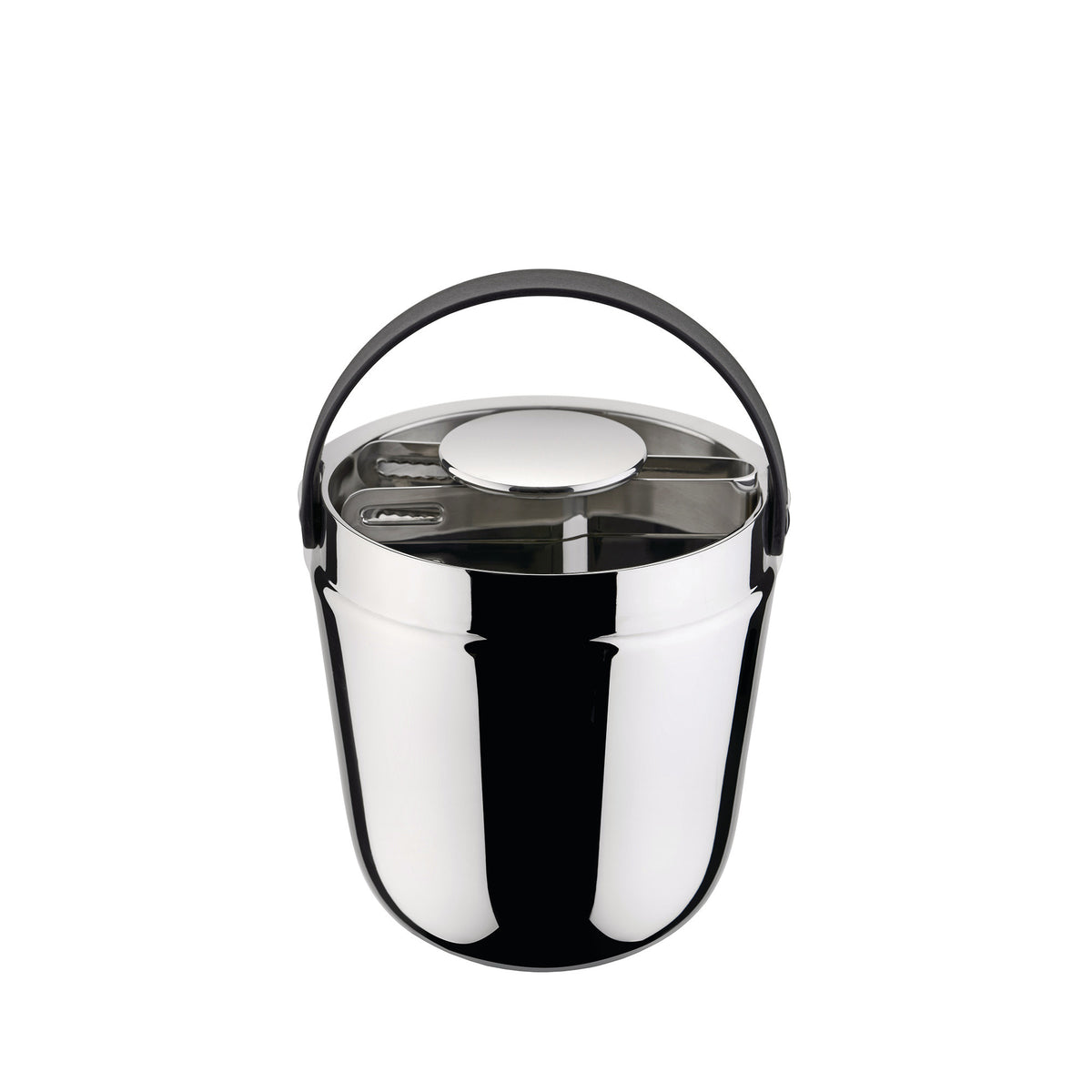 Alessi Tending Box ijsemmer met hengsel en deksel, gepolijst staal