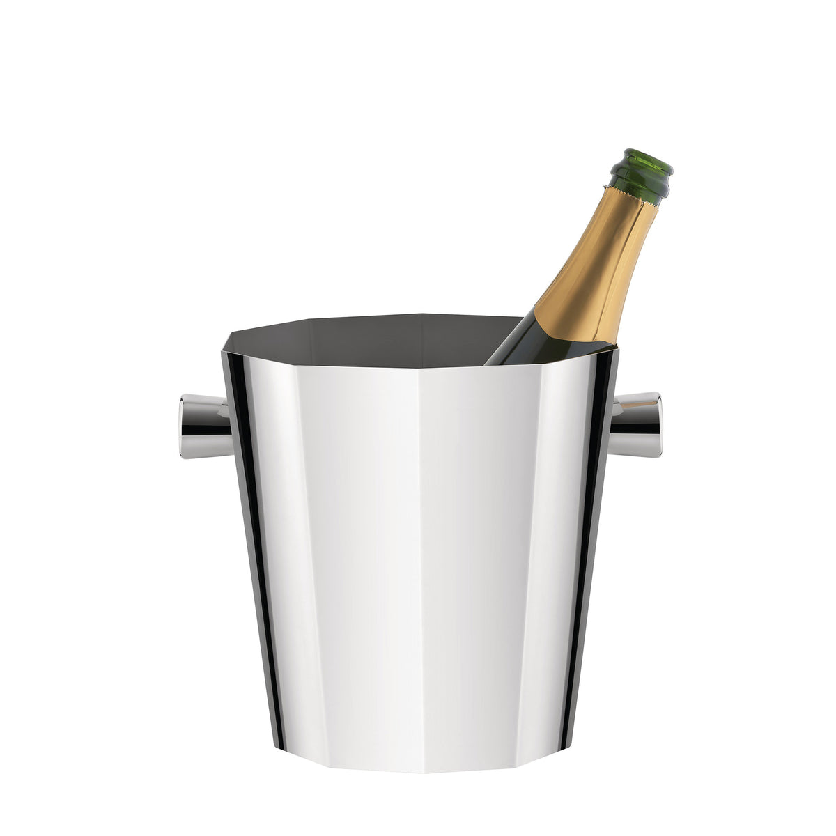 Eugenia wijnkoeler in rvs met fles champagne