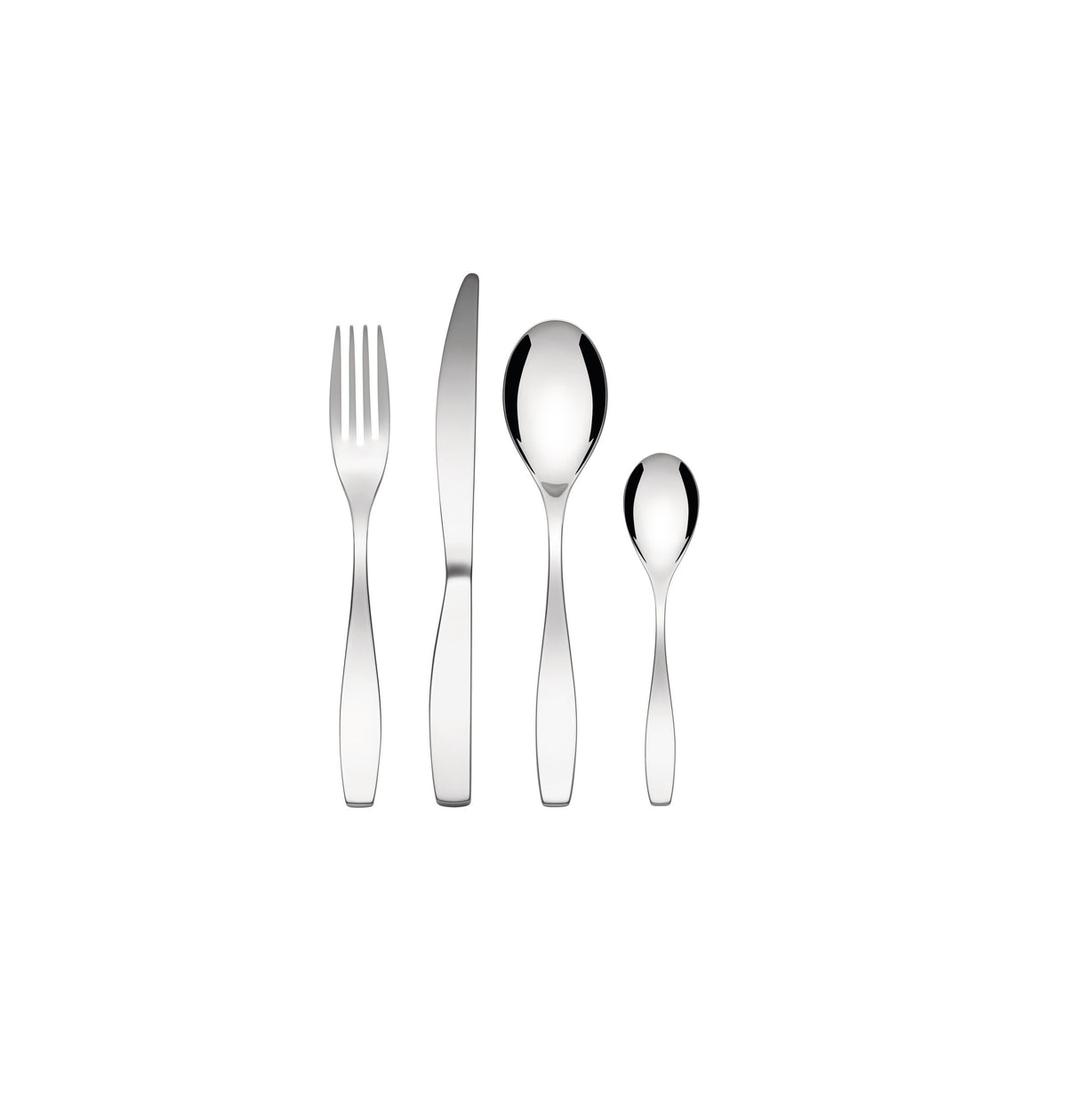Alessi Duna bestek 6-persoons, vork, mes, lepel en theelepel in monoblok