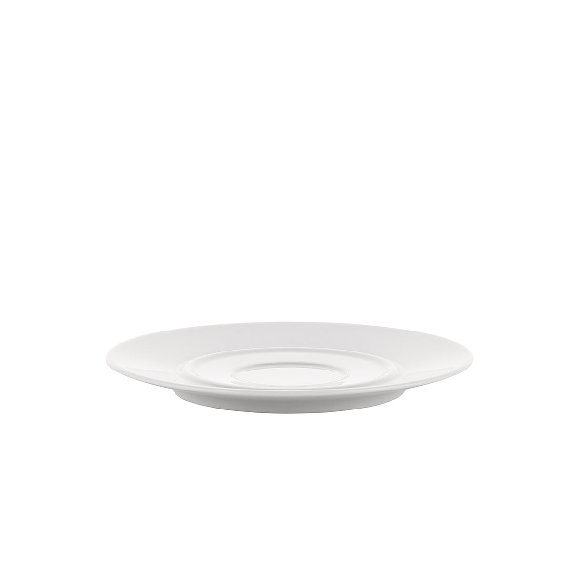 Schotel Bella Tavola van Alessi, witte brede manchet, zijaanzicht