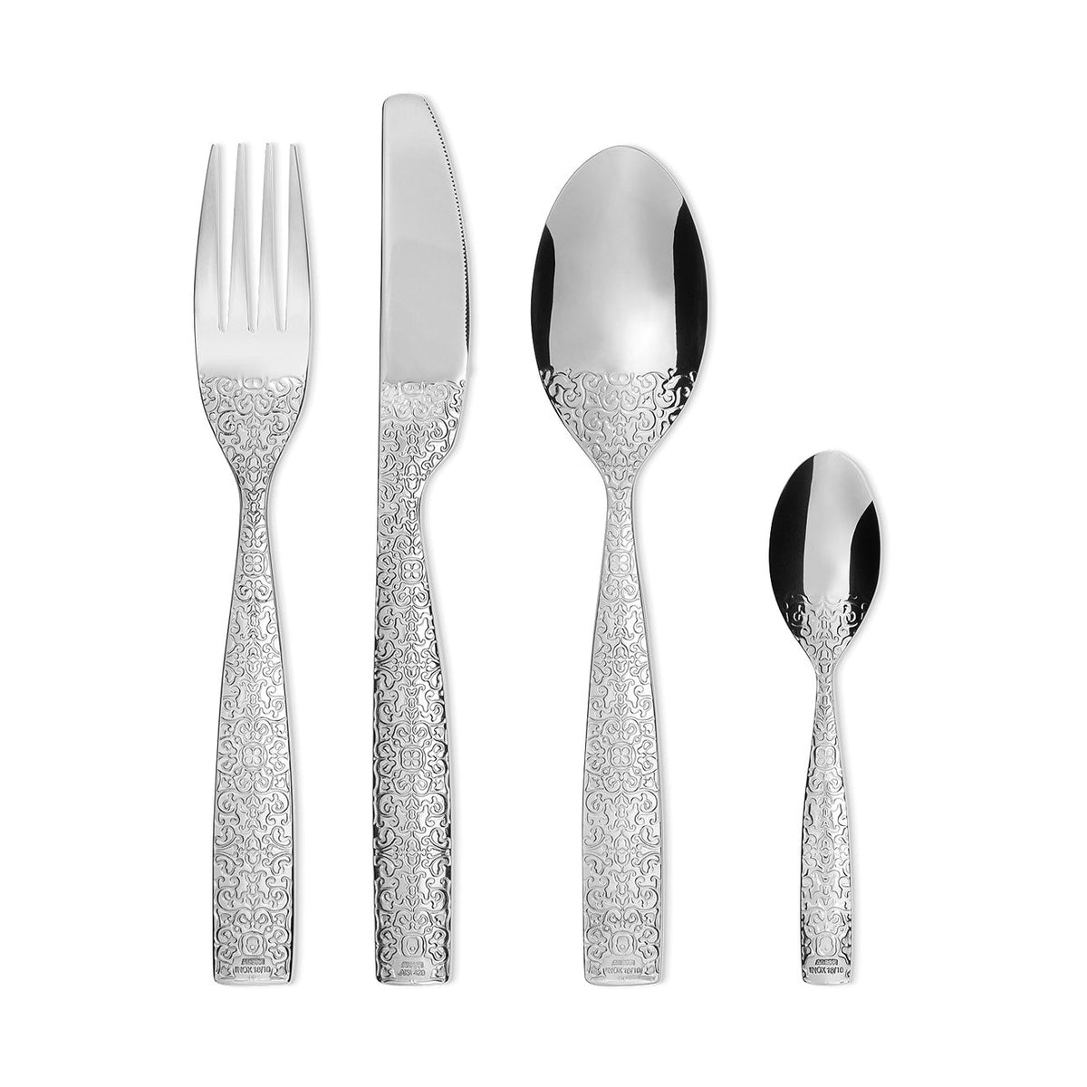 Alessi Dressed bestek van Marcel Wanders, mooie set van 24 delen in edelstaal, andere kant