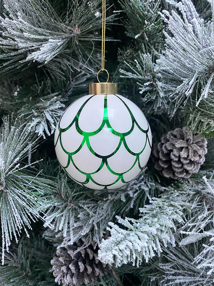 Delight Christmas Bauble 8 Green