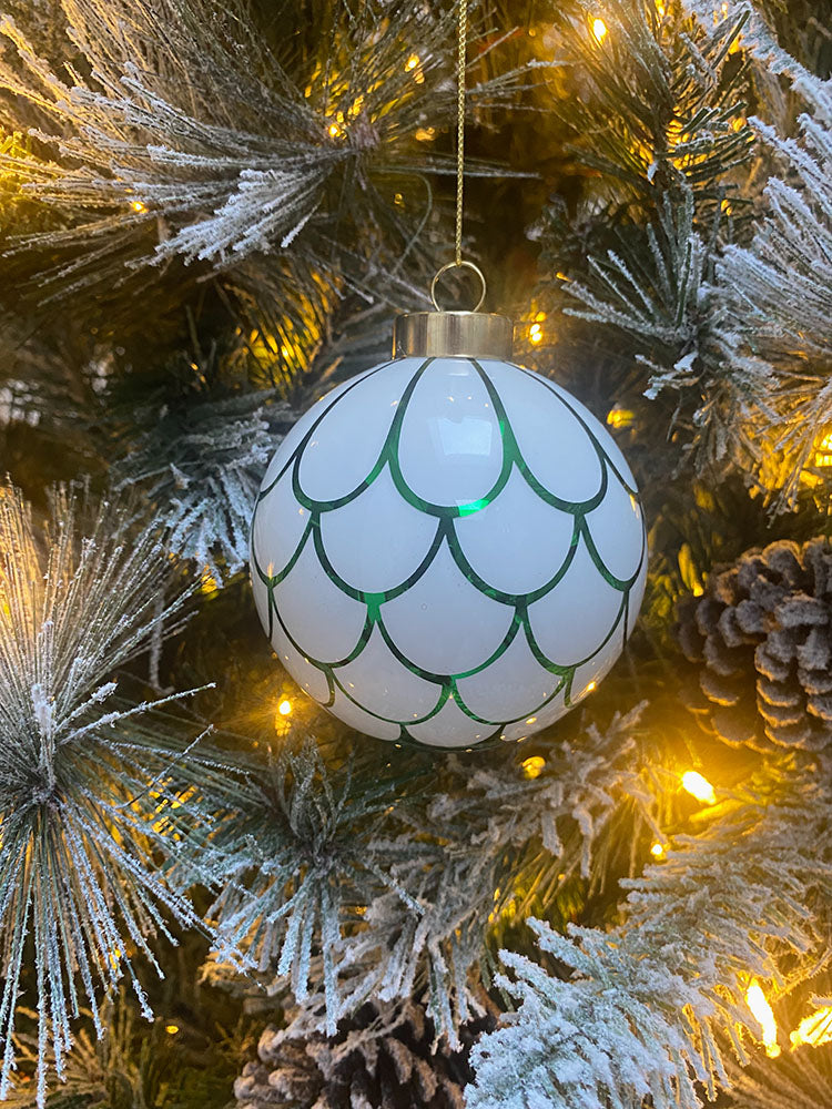 Delight Christmas Bauble 8 Green