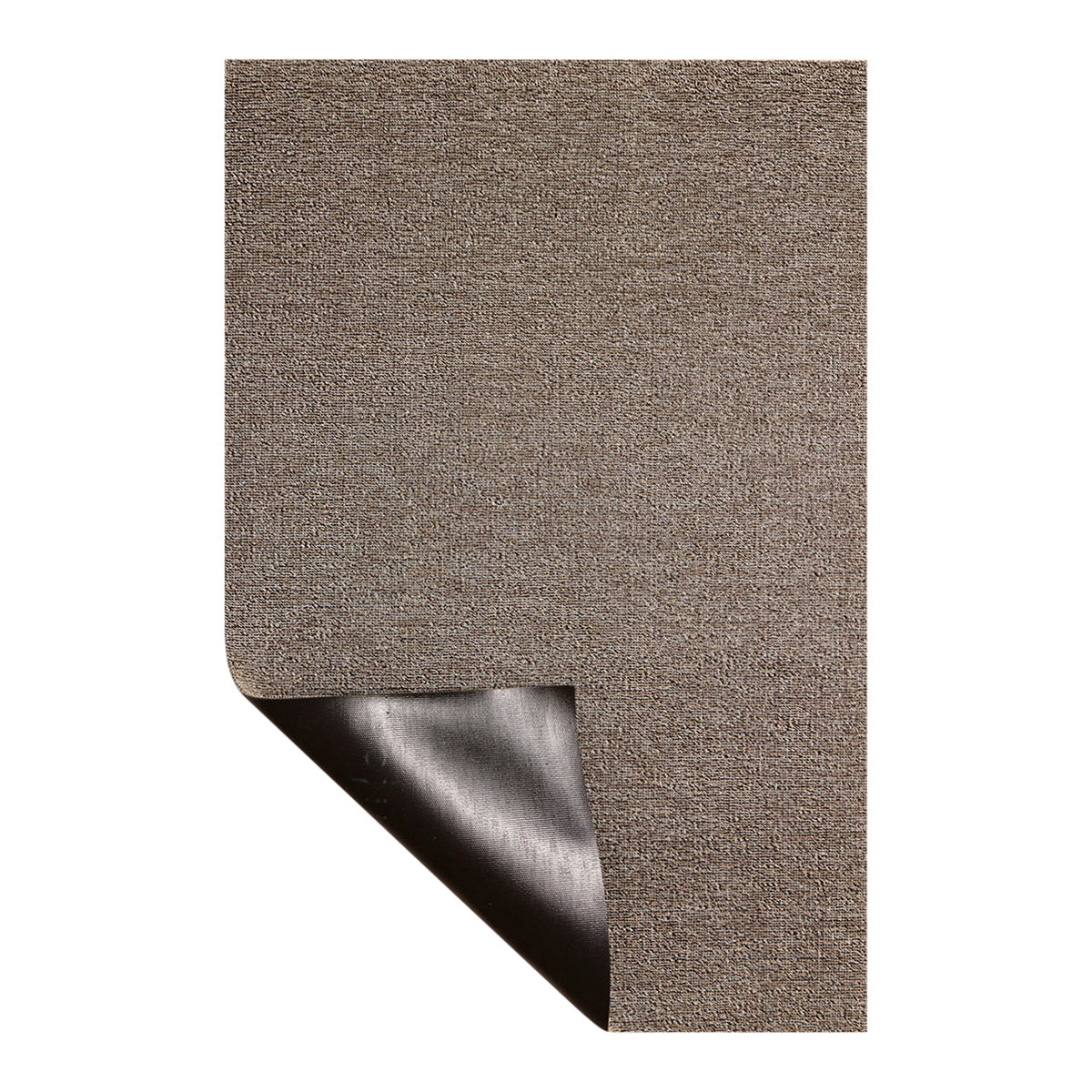 Hoek en rand van de Chilewich deurmat Heathered Pebble