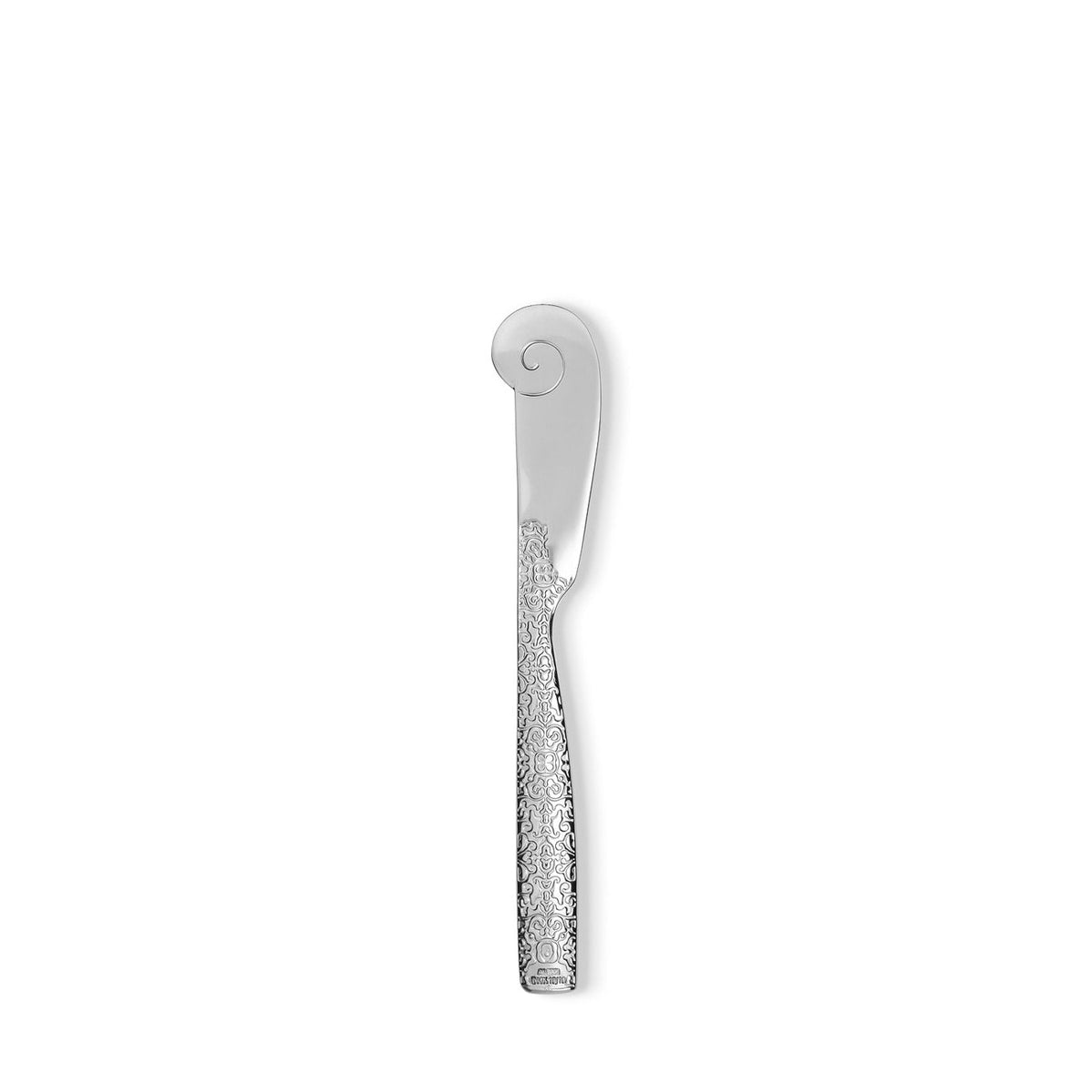 Alessi Dressed botermesje, roestvrij staal met gegraveerd handvat, ontwerp Marcel Wanders