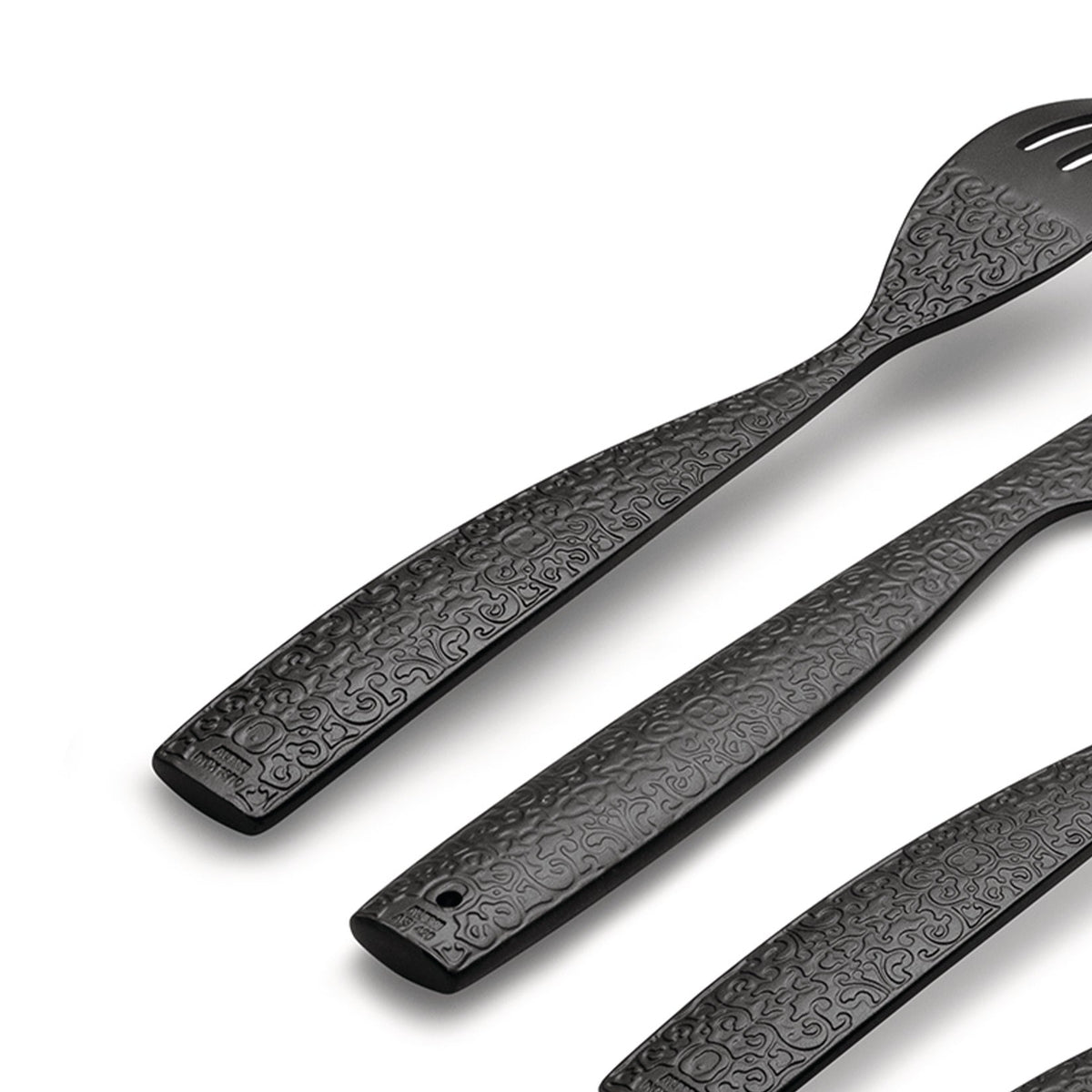 Alessi Outdoor Dressed MW74S4B 4-piece cutlery set, detail