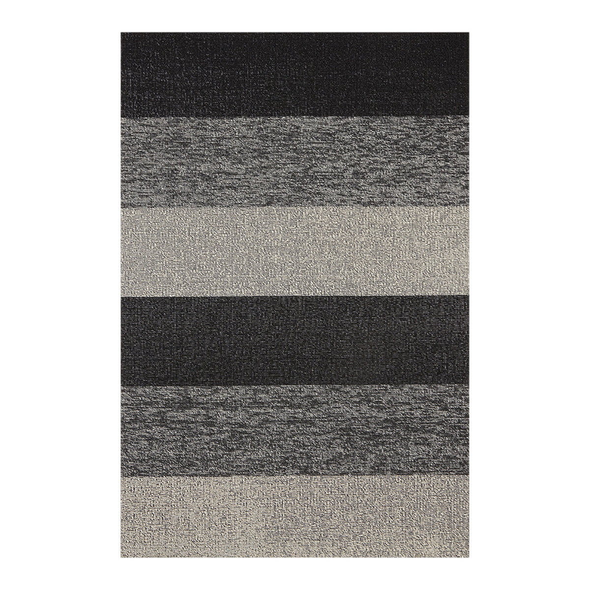 Chilewich deurmat Marbled Stripe Salt & Pepper, van bovenaf gezien