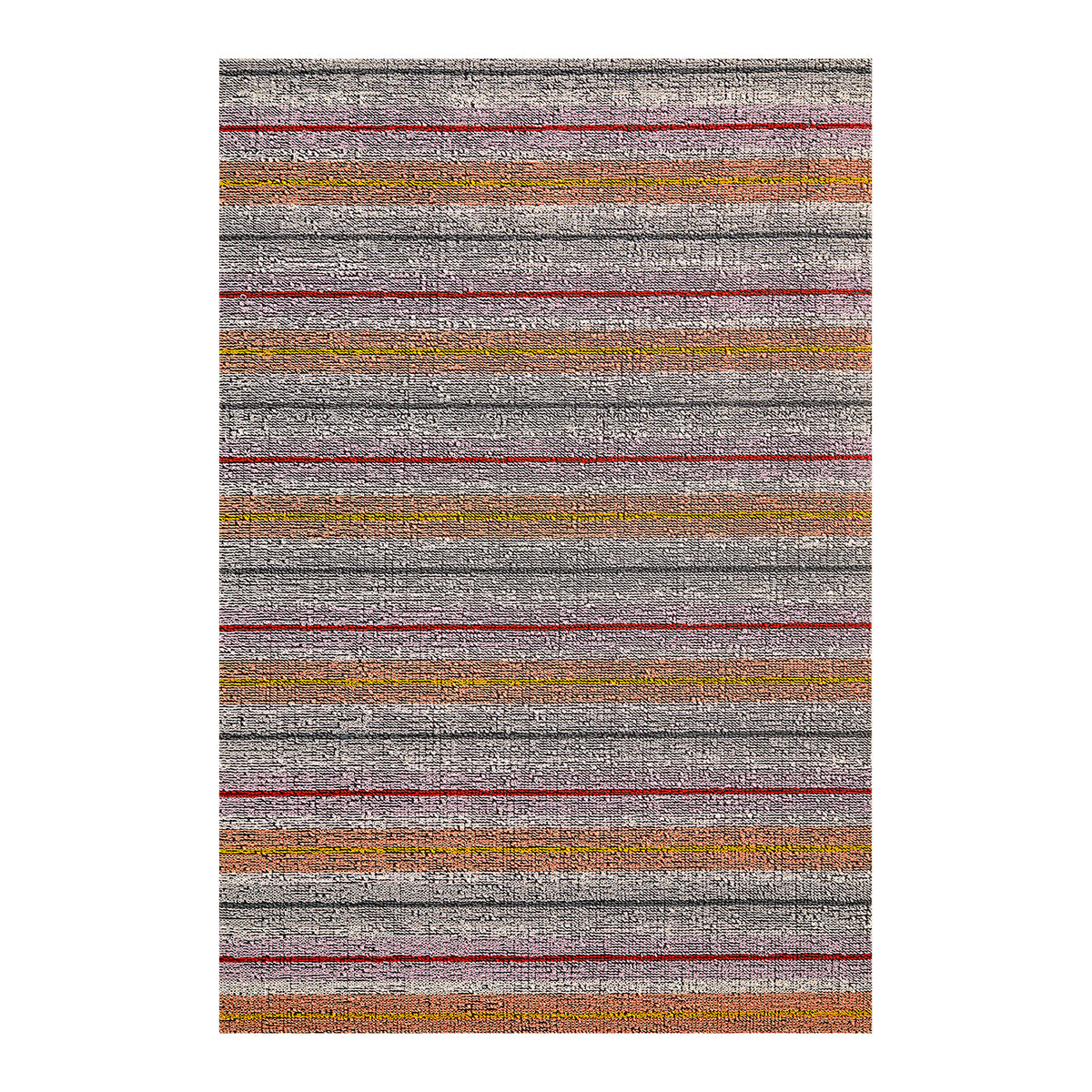 Chilewich deurmat Ribbon Stripe Bonbon, van bovenaf gezien