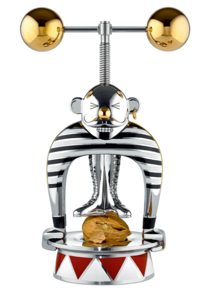 Alessi Strongman notenkraker uit de circus-collectie, ontwerp Marcel Wanders, gelimiteerde oplage