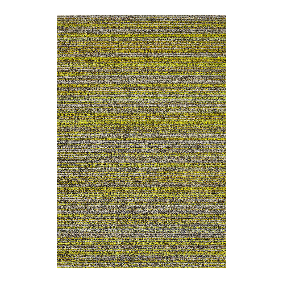 Chilewich deurmat Skinny Stripe Citron, van bovenaf gezien