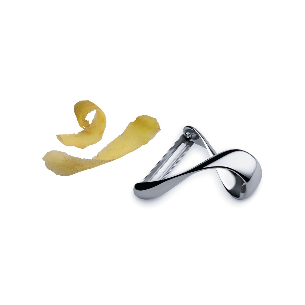 Alessi Sfrido aardappelschiller in roestvrij staal, ontwerp Valeria Sommella