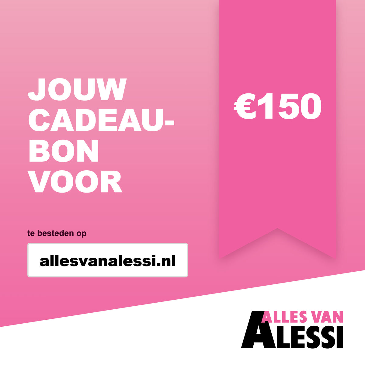 Cadeaubon Alles van Alessi ter waarde van €150