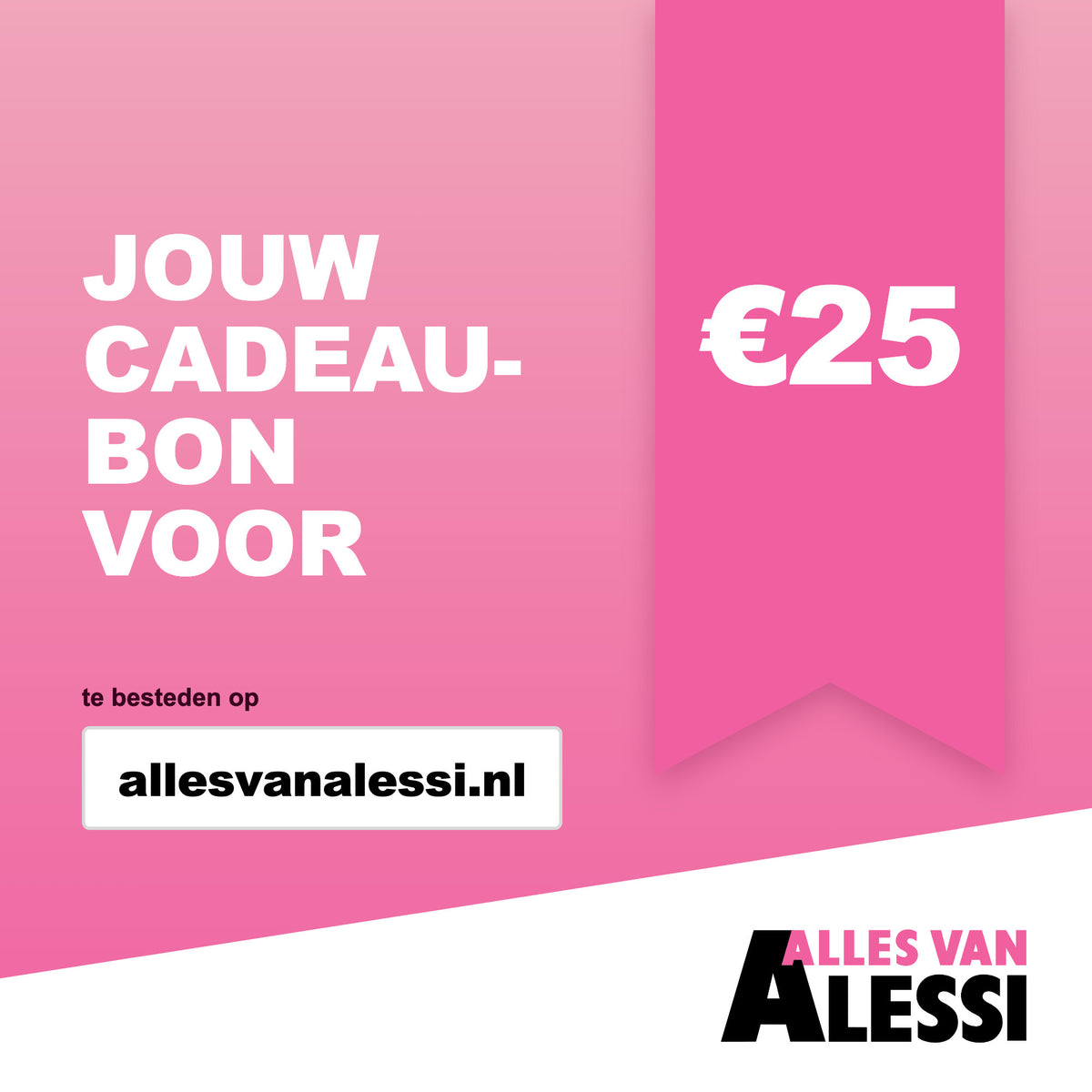 Cadeaubon Alles van Alessi ter waarde van €25