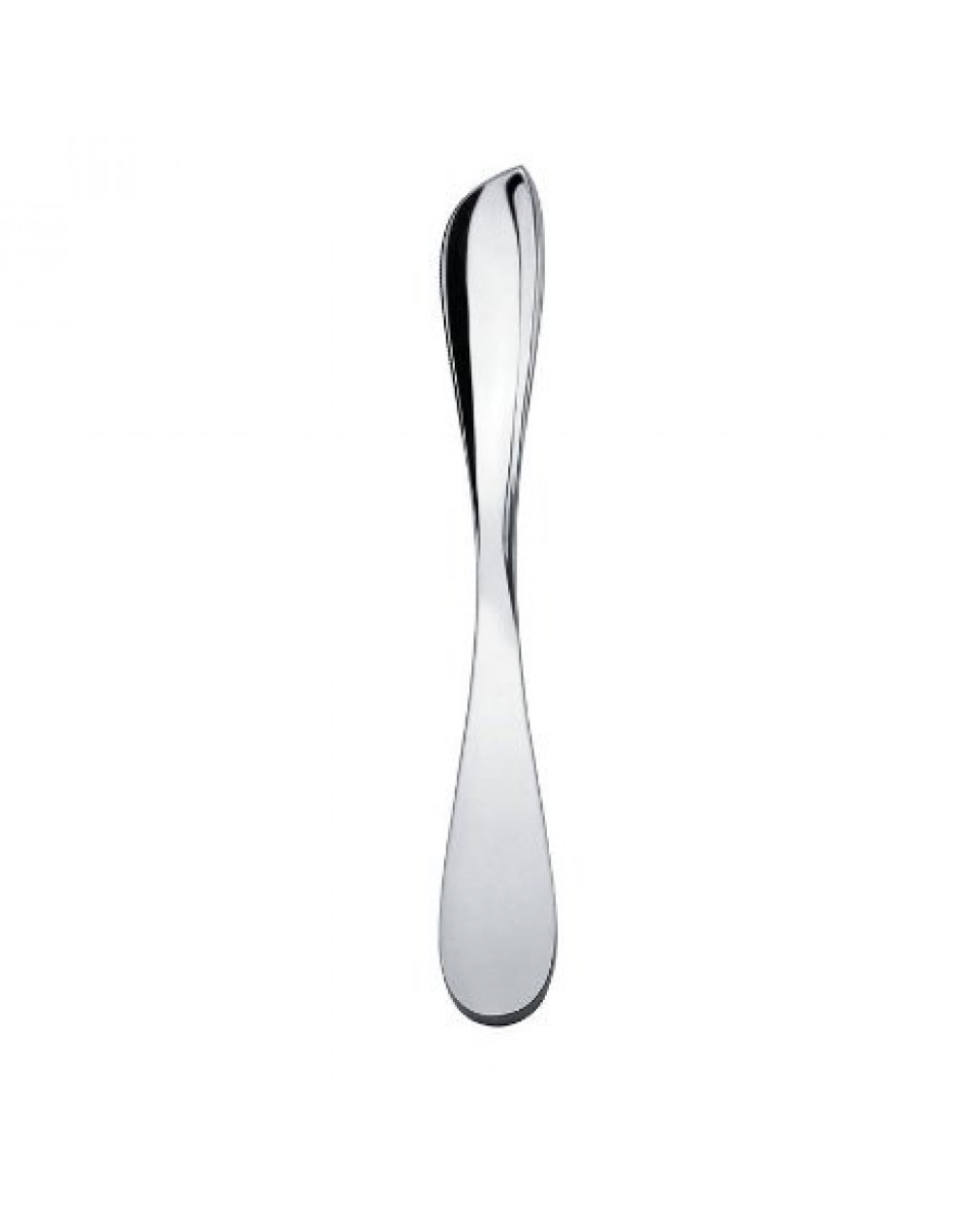 Alessi Eat.it dessertmes, bestek in glanzend roestvrij staal, ontwerp Wiel Arets