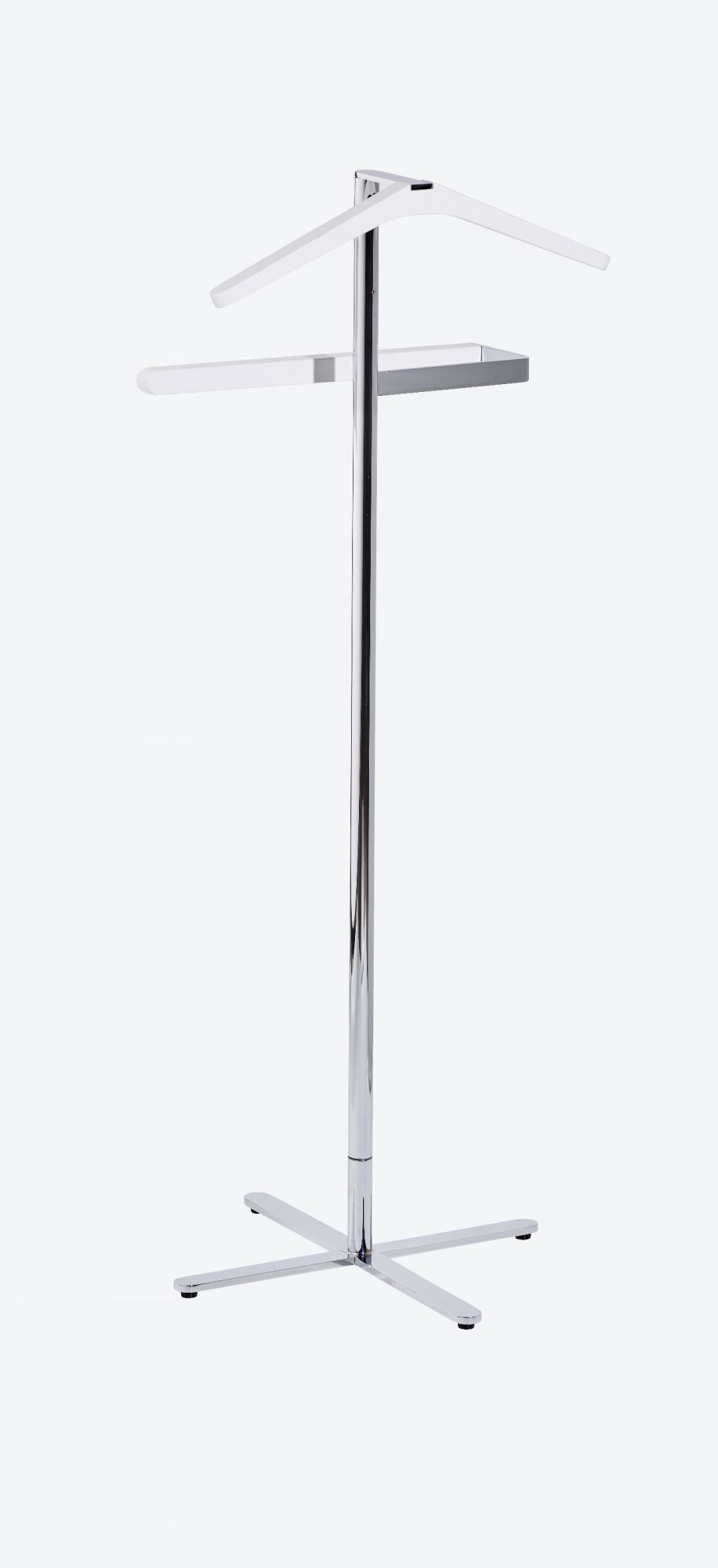 Alessi Turno dressboy in wit met verchroomd metalen voetstuk