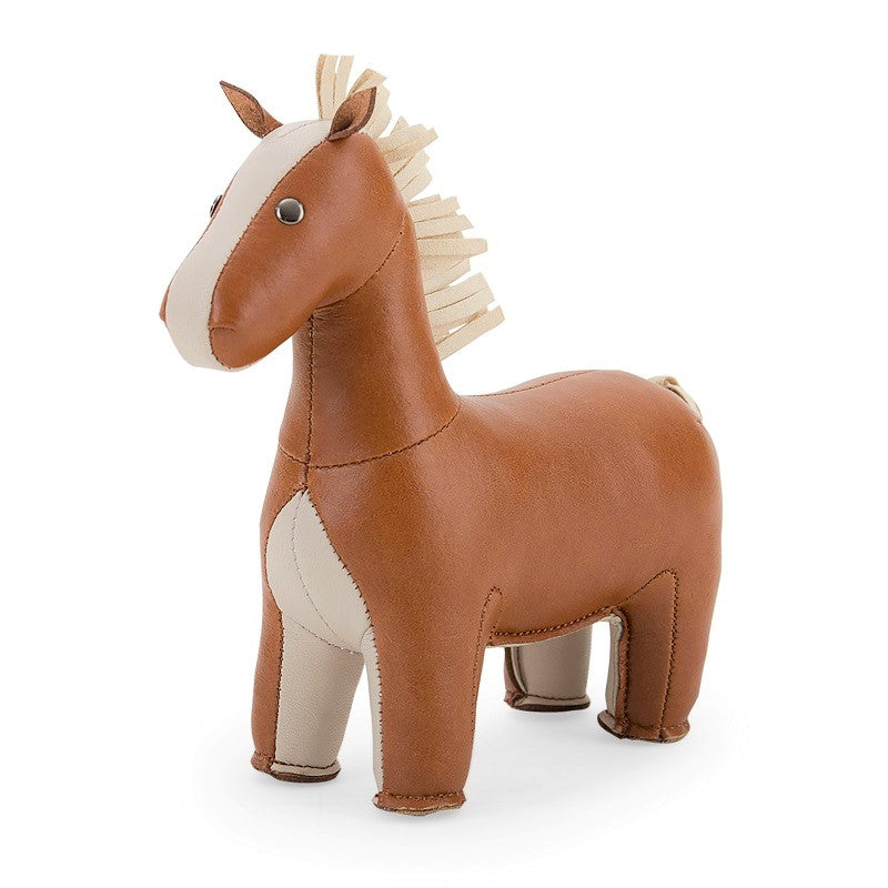Zuny Paard Head Up Bruin paperweight