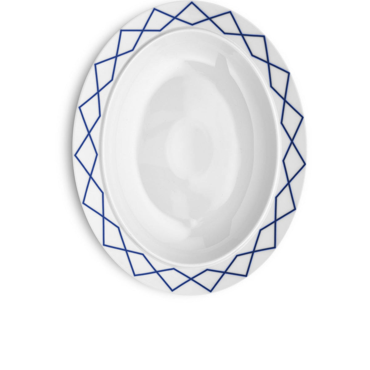 Alessi Ovale schaal 38 cm My Beautiful China ES22/22 38, andere kant