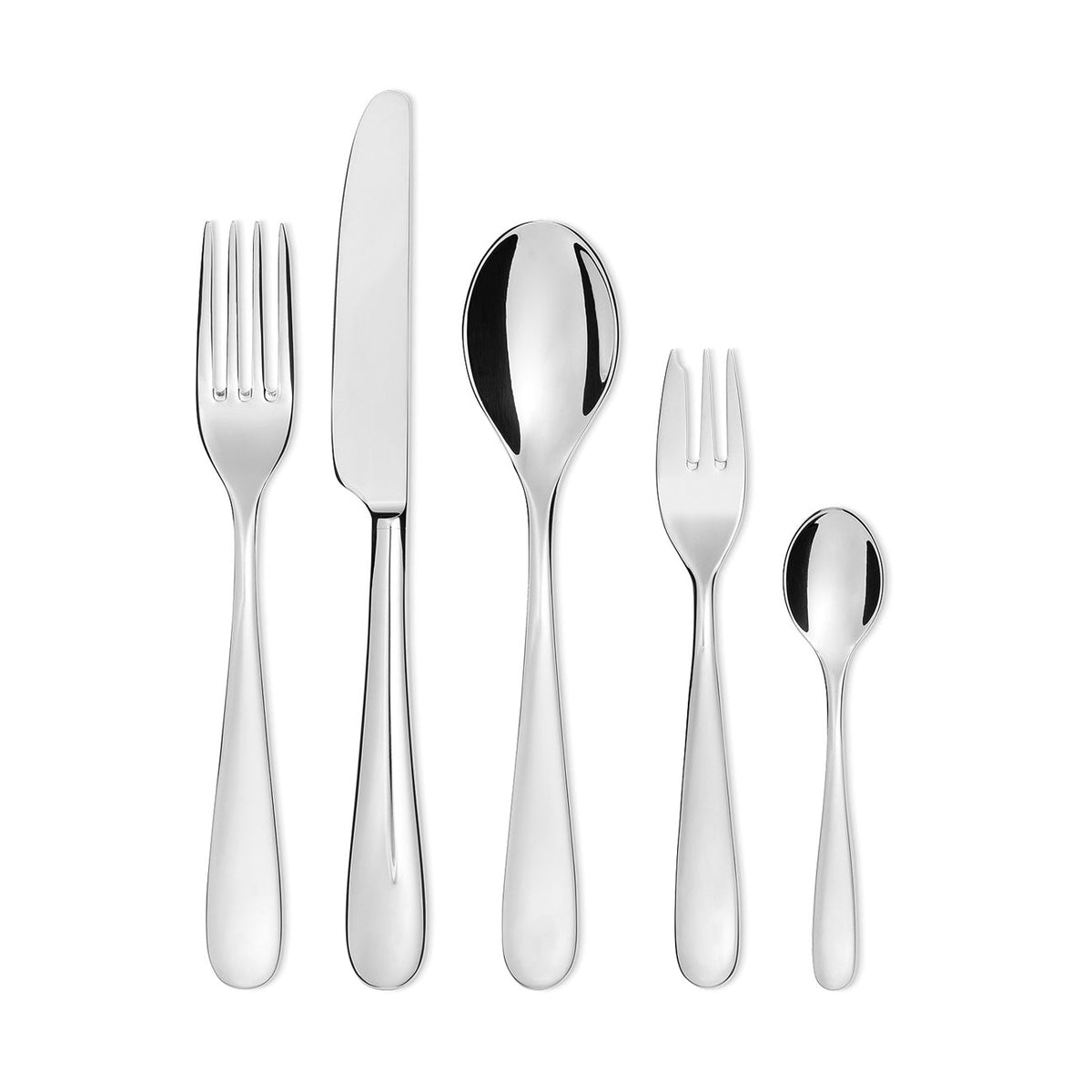 Alessi NUOVO MILANO bestekset 30-delig, rvs, verpakking met productfoto