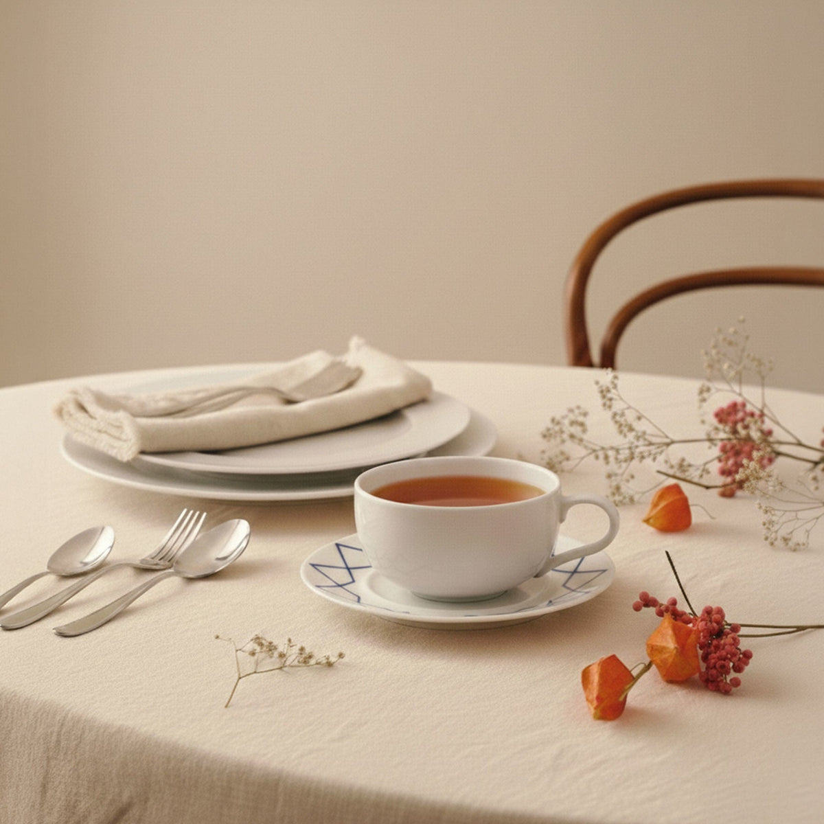 Alessi Schotel My Beautiful China ES22/79 op tafel