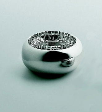 Alessi Spirale asbak, rvs, diameter 16 cm