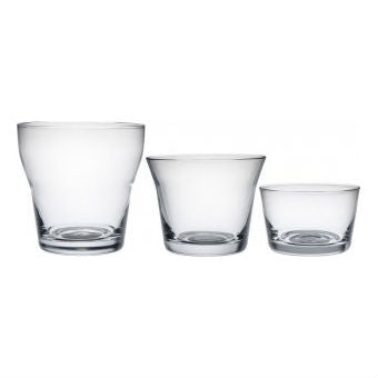 Alessi 123dl glazenset, drie maten helder glas
