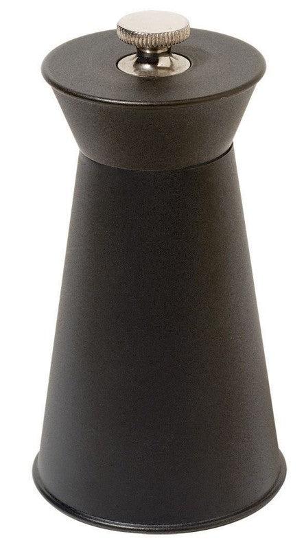 Alessi Pépé Le Moco pepper mill in black, detail of grinding mechanism on top