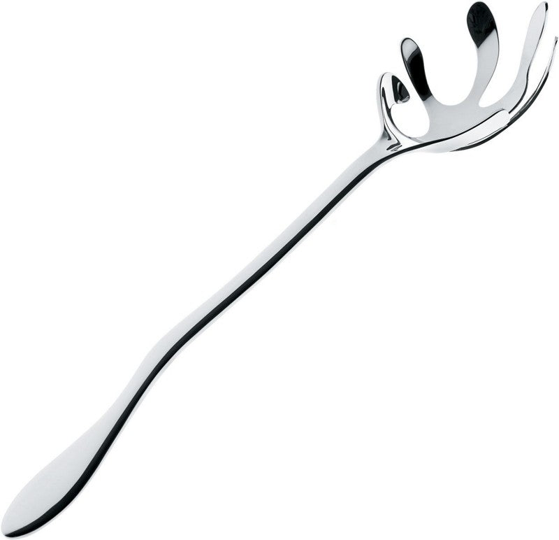 Alessi Mediterraneo spaghettischep in glanzend roestvrij staal, 31 cm