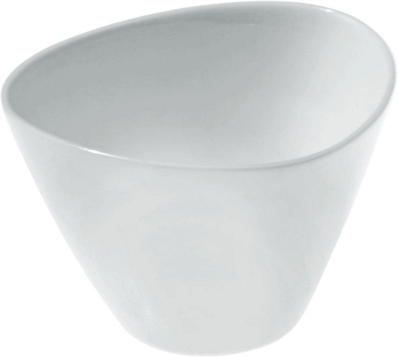 Alessi Colombina espressokopje uit servies, wit met schuin aflopende rand