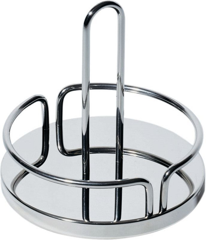 Alessi houder voor olie en azijn, ontwerp Ettore Sottsass, roestvrij staal