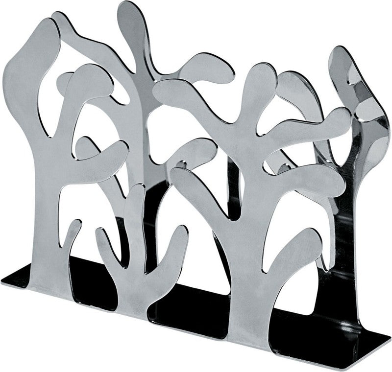 Alessi Mediterraneo servethouder, RVS met boomvormige silhouetten