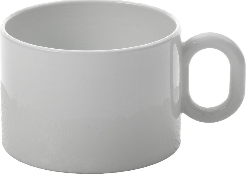Alessi Dressed koffie/theekop van Marcel Wanders, wit porselein, diameter 8 cm