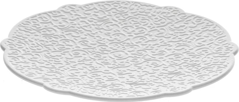 Alessi Dressed grote schotel, porselein met reliëfdecor, ontwerp Marcel Wanders