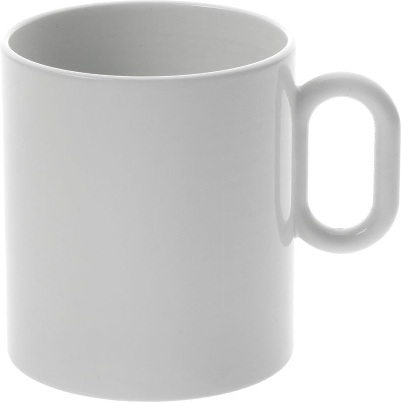 Alessi Dressed mok van porselein in wit, diameter 8 cm