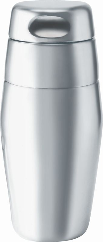 Alessi cocktailshaker van gepolijst staal, ontwerp Luigi Massoni, hoogte 20 cm
