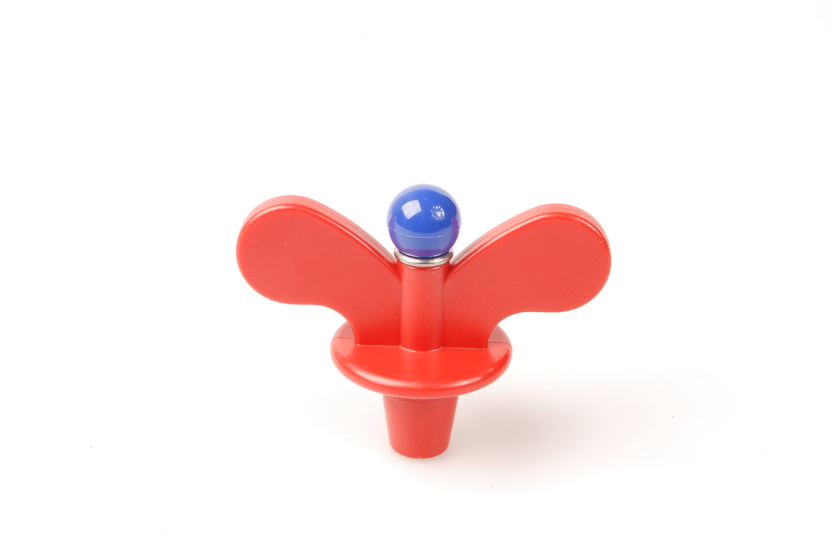 Alessi onderdeel, schroef voor Art. 09R, rood met blauwe knop