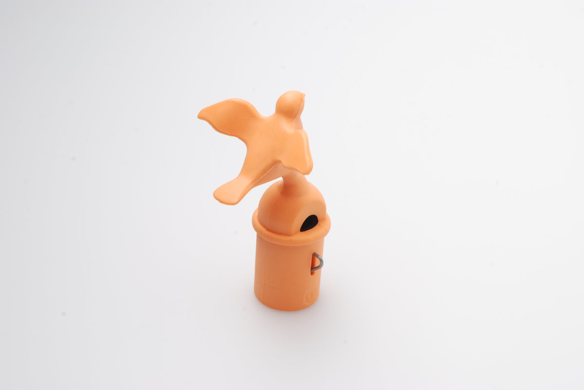 Alessi fluit in vogelvorm voor 9093 fluitketel 1 liter, oranje