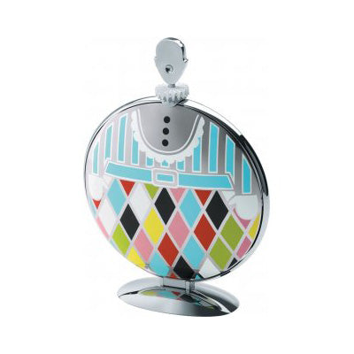 Alessi Fatman gebakstandaard, Marcel Wanders, ingeklapt met kleurrijk motief in staal