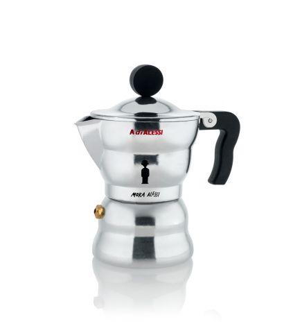 Alessi handvat en knop, los onderdeel voor koffiezetters, in zwart