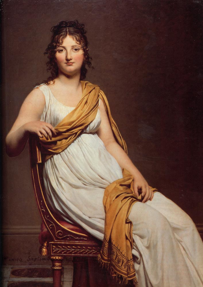 Schilderij van Jacques Louis David dat als motief dient voor de theedoek Zoom SL David