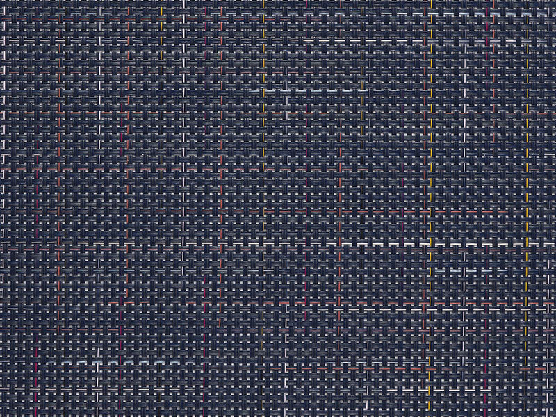 Close-up of the woven pattern of the Chilewich Fireworks placemat