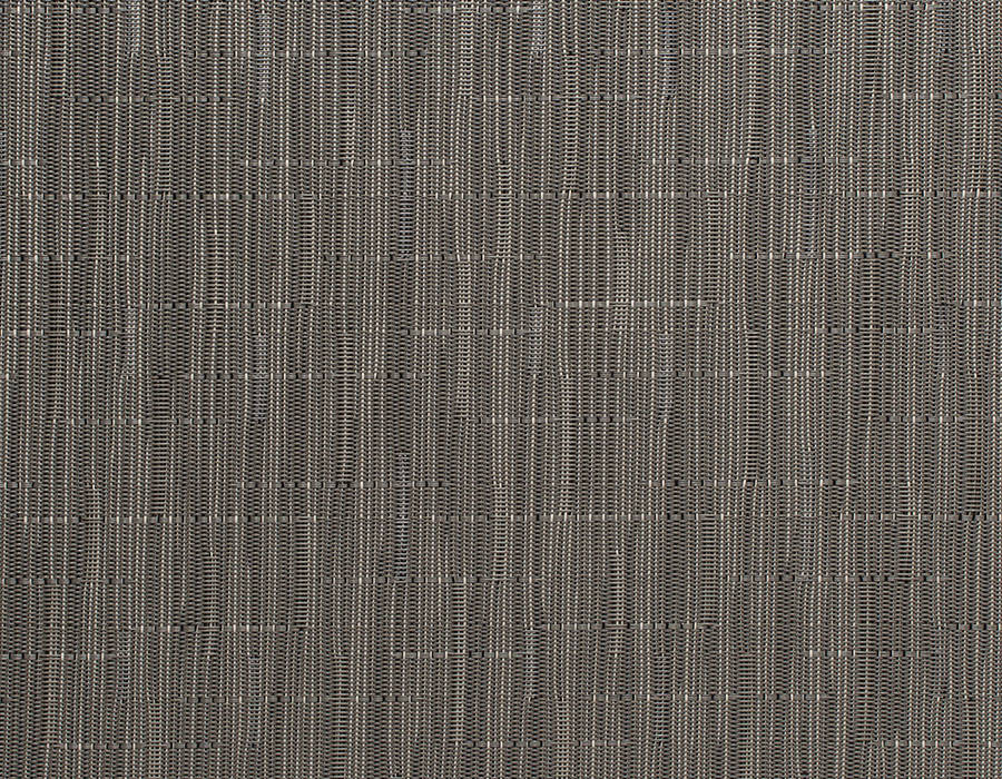 Bamboo weave pattern detail on ovale placemat in grey flannel