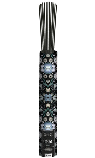 Alessi Uhhh wierook stokjes in verpakking met patroon, hoogte 27,5 cm