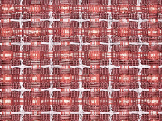 Chilewich placemat Hopscotch Sangria, close-up of woven diamond pattern